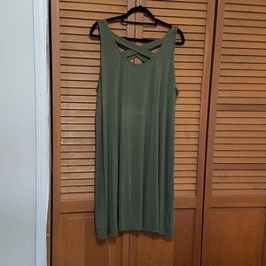 Hunter green strappy dress